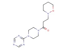 2-{4-[3-(1,2-oxazinan-2-yl)propanoyl]piperazin-1-yl}-1,3,5-triazine