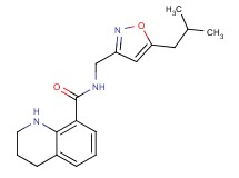 N-[(5-isobutylisoxazol-3-yl)methyl]-1,2,3,4-tetrahydroquinoline-8-carboxamide