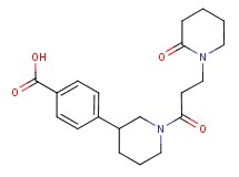 4-{1-[3-(2-oxopiperidin-1-yl)propanoyl]piperidin-3-yl}benzoic acid