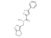 N-methyl-5-phenyl-N-(2,4,5,6-tetrahydrocyclopenta[c]pyrazol-3-ylmethyl)isoxazole-3-carboxamide