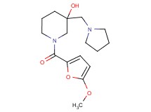 1-(5-methoxy-2-furoyl)-3-(pyrrolidin-1-ylmethyl)piperidin-3-ol