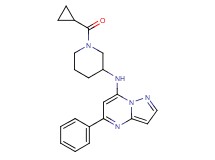 N-[1-(cyclopropylcarbonyl)-3-piperidinyl]-5-phenylpyrazolo[1,5-a]pyrimidin-7-amine