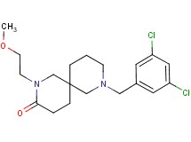 8-(3,5-dichlorobenzyl)-2-(2-methoxyethyl)-2,8-diazaspiro[5.5]undecan-3-one