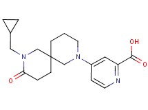 4-[8-(cyclopropylmethyl)-9-oxo-2,8-diazaspiro[5.5]undec-2-yl]-2-pyridinecarboxylic acid