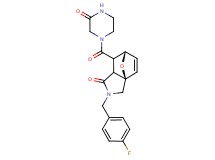 (3aR*,6S*)-2-(4-fluorobenzyl)-7-[(3-oxopiperazin-1-yl)carbonyl]-2,3,7,7a-tetrahydro-3a,6-epoxyisoindol-1(6H)-one
