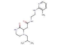 2-(1-isobutyl-3-oxo-2-piperazinyl)-N-{2-[(3-methyl-2-pyridinyl)amino]ethyl}acetamide