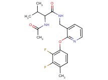 N~2~-acetyl-N~1~-{[2-(2,3-difluoro-4-methylphenoxy)-3-pyridinyl]methyl}valinamide