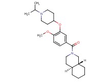 (4aS*,8aR*)-2-{3-[(1-isopropyl-4-piperidinyl)oxy]-4-methoxybenzoyl}decahydroisoquinoline