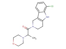 6-chloro-2-[2-(4-morpholinyl)propanoyl]-2,3,4,5-tetrahydro-1H-pyrido[4,3-b]indole