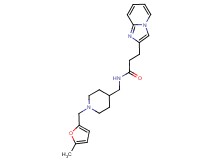3-imidazo[1,2-a]pyridin-2-yl-N-({1-[(5-methyl-2-furyl)methyl]piperidin-4-yl}methyl)propanamide