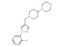 4-(1-{[1-(2-chlorophenyl)-1H-pyrazol-4-yl]methyl}piperidin-4-yl)morpholine