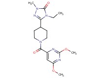 5-{1-[(2,6-dimethoxypyrimidin-4-yl)carbonyl]piperidin-4-yl}-4-ethyl-2-methyl-2,4-dihydro-3H-1,2,4-triazol-3-one