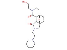 (3aR*,6S*)-N-(2-hydroxyethyl)-N-methyl-1-oxo-2-(2-piperidin-1-ylethyl)-1,2,3,6,7,7a-hexahydro-3a,6-epoxyisoindole-7-carboxamide