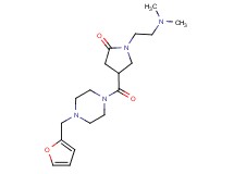 1-[2-(dimethylamino)ethyl]-4-{[4-(2-furylmethyl)-1-piperazinyl]carbonyl}-2-pyrrolidinone