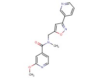 2-methoxy-N-methyl-N-{[3-(3-pyridinyl)-5-isoxazolyl]methyl}isonicotinamide