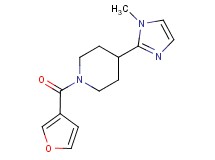 1-(3-furoyl)-4-(1-methyl-1H-imidazol-2-yl)piperidine