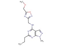 N-{[5-(methoxymethyl)-1,2,4-oxadiazol-3-yl]methyl}-1-methyl-6-propyl-1H-pyrazolo[3,4-d]pyrimidin-4-amine