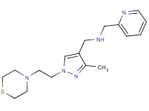 1-[3-methyl-1-(2-thiomorpholin-4-ylethyl)-1H-pyrazol-4-yl]-N-(pyridin-2-ylmethyl)methanamine