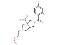 (3aR*,6aR*)-2-(2-chloro-4-fluorobenzoyl)-5-(2-methoxyethyl)hexahydropyrrolo[3,4-c]pyrrole-3a(1H)-carboxylic acid