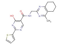 4-hydroxy-N-[(4-methyl-5,6,7,8-tetrahydroquinazolin-2-yl)methyl]-2-(2-thienyl)pyrimidine-5-carboxamide