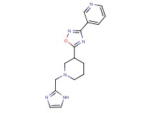 3-{5-[1-(1H-imidazol-2-ylmethyl)piperidin-3-yl]-1,2,4-oxadiazol-3-yl}pyridine