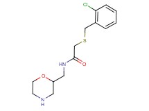 2-[(2-chlorobenzyl)thio]-N-(2-morpholinylmethyl)acetamide hydrochloride