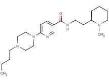 6-(4-butyl-1-piperazinyl)-N-[2-(1-methyl-2-piperidinyl)ethyl]nicotinamide