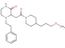 3-{2-[4-(3-methoxypropyl)-1-piperidinyl]-2-oxoethyl}-4-(2-phenylethyl)-2-piperazinone