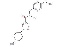 1-(cis-4-aminocyclohexyl)-N-[(5-ethylpyridin-2-yl)methyl]-N-methyl-1H-1,2,3-triazole-4-carboxamide