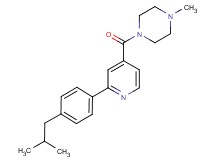 1-[2-(4-isobutylphenyl)isonicotinoyl]-4-methylpiperazine
