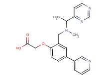 (2-{[methyl(1-pyrimidin-4-ylethyl)amino]methyl}-4-pyridin-3-ylphenoxy)acetic acid