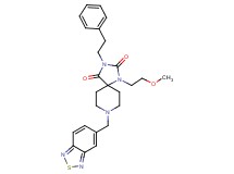8-(2,1,3-benzothiadiazol-5-ylmethyl)-1-(2-methoxyethyl)-3-(2-phenylethyl)-1,3,8-triazaspiro[4.5]decane-2,4-dione
