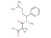 N~1~-methyl-N~1~-(4-methyl-1-phenylpentyl)cyclopropane-1,1-dicarboxamide