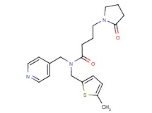 N-[(5-methyl-2-thienyl)methyl]-4-(2-oxopyrrolidin-1-yl)-N-(pyridin-4-ylmethyl)butanamide