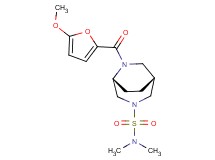(1R*,5R*)-6-(5-methoxy-2-furoyl)-N,N-dimethyl-3,6-diazabicyclo[3.2.2]nonane-3-sulfonamide