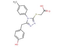 {[5-(4-hydroxybenzyl)-4-(4-methylphenyl)-4H-1,2,4-triazol-3-yl]thio}acetic acid