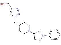 (1-{[1-(1-phenyl-3-pyrrolidinyl)-4-piperidinyl]methyl}-1H-1,2,3-triazol-4-yl)methanol bis(trifluoroacetate) (salt)