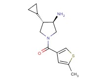 (3R*,4S*)-4-cyclopropyl-1-[(5-methyl-3-thienyl)carbonyl]-3-pyrrolidinamine