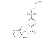 4-[(6-oxo-2,7-diazaspiro[4.5]dec-2-yl)carbonyl]-N-propylbenzenesulfonamide