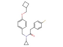 N-[4-(cyclobutylmethoxy)benzyl]-N-cyclopropyl-2-(4-fluorophenyl)acetamide