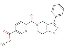 methyl 6-[(3-phenyl-1,4,6,7-tetrahydro-5H-pyrazolo[4,3-c]pyridin-5-yl)carbonyl]nicotinate