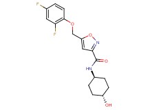 5-[(2,4-difluorophenoxy)methyl]-N-(trans-4-hydroxycyclohexyl)-3-isoxazolecarboxamide