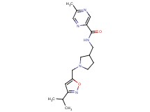 N-({1-[(3-isopropylisoxazol-5-yl)methyl]pyrrolidin-3-yl}methyl)-5-methylpyrazine-2-carboxamide