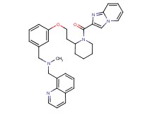 (3-{2-[1-(imidazo[1,2-a]pyridin-2-ylcarbonyl)-2-piperidinyl]ethoxy}benzyl)methyl(8-quinolinylmethyl)amine