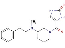 4-({3-[methyl(2-phenylethyl)amino]-1-piperidinyl}carbonyl)-1,3-dihydro-2H-imidazol-2-one