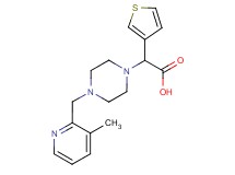 {4-[(3-methylpyridin-2-yl)methyl]piperazin-1-yl}(3-thienyl)acetic acid