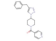 4-{[4-(4-benzyl-1H-1,2,3-triazol-1-yl)-1-piperidinyl]carbonyl}pyridine trifluoroacetate