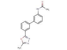 N-[3'-(5-methyl-1,3,4-oxadiazol-2-yl)biphenyl-3-yl]acetamide