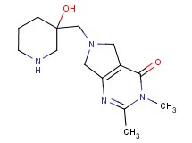 6-[(3-hydroxy-3-piperidinyl)methyl]-2,3-dimethyl-3,5,6,7-tetrahydro-4H-pyrrolo[3,4-d]pyrimidin-4-one dihydrochloride