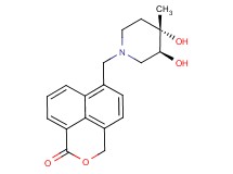 6-{[(3S*,4S*)-3,4-dihydroxy-4-methylpiperidin-1-yl]methyl}-1H,3H-naphtho[1,8-cd]pyran-1-one